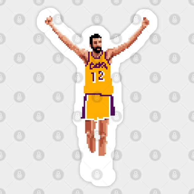 Vlade Divac Pixel Celebration Sticker by qiangdade